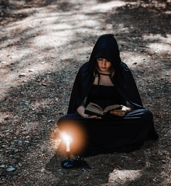 Girl reading book